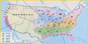 在图中填上美国的以下农业带 乳畜带.畜牧和灌溉农业区. 题目和参考答案 青夏教育精英家教网