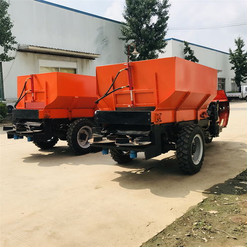 三轮带动农用撒粪车有机肥料抛粪车