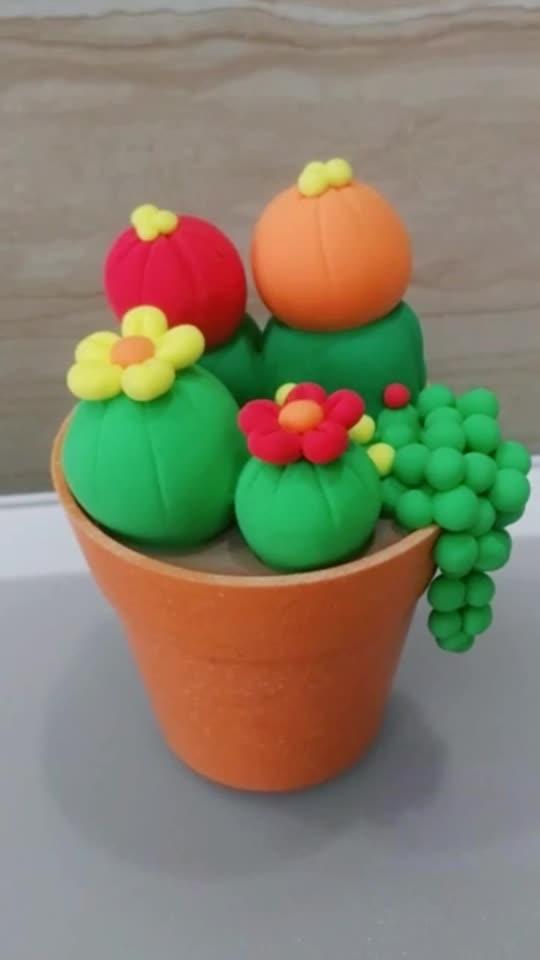 粘土做的各种花卉