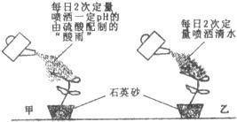 30.环境污染对植物的生长发育有不同程度的影响.在一定程度上.植物在污染环境中也有继续保住正常生命活动的特性.这种特性称为抗性.研究植物的抗性对筛选具有净化环境的植物种类和保护环境有积极意义