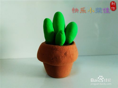 怎么用轻粘土做多肉植物