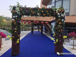 圣缘景观仿真花拱门 春季观花夏秋赏果,为你准备的淡雅俏秀花拱门