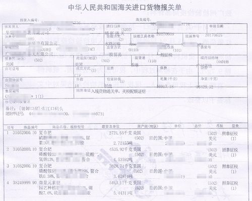 复合肥料进口配额怎么办理 肥料进口代理