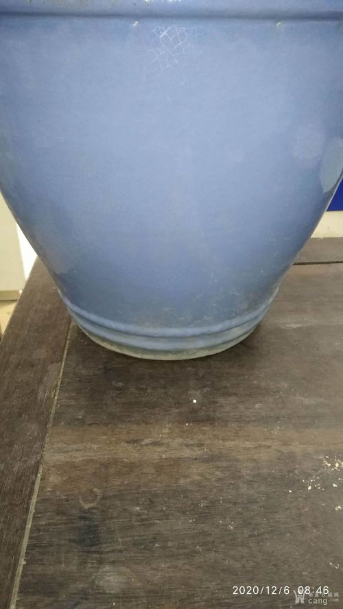 罕见天青釉大花盆 