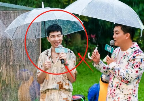 萧敬腾三亚录 跑男9 ,本以为 雨神 会失灵,下一趟就应验了