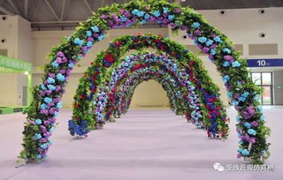 圣缘景观仿真花拱门 春季观花夏秋赏果,为你准备的淡雅俏秀花拱门