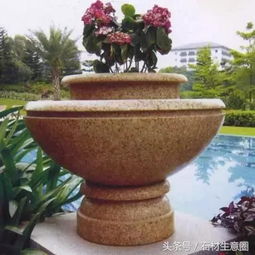 石材欣赏丨花岗岩花钵,风水球 ,豪宅必备