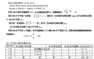 高中生物重要规律性关系及公式归纳 北大名师教育