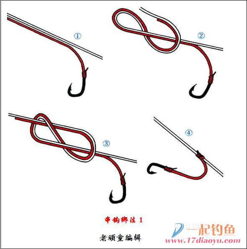 各种鱼钩鱼线绑法与接线法